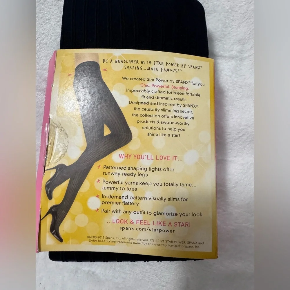 Lot of 2 Spanx Black Shaping Tights Size A